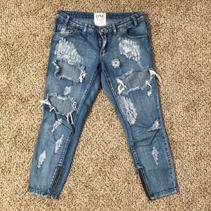 One Teaspoon Jeans 28 Trashed Freebirds